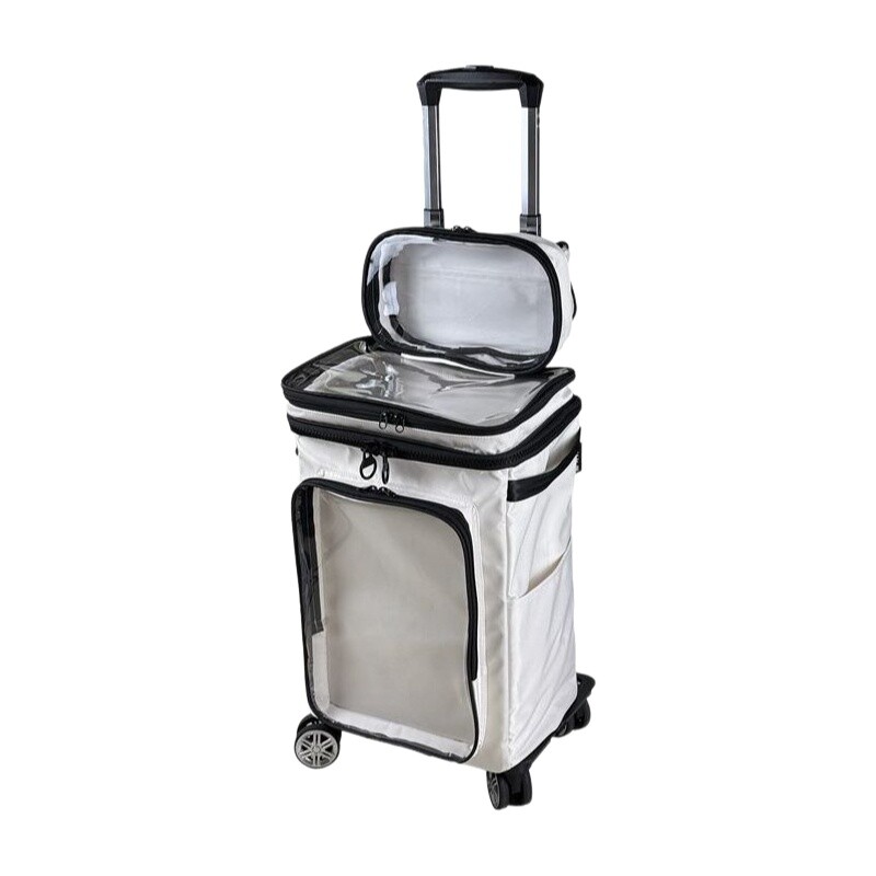 Travel Packing Cube - กระเป๋าเดินทางใสลายการ์ตูนสไตล์ฮาราจูกุ ขนาด 20 นิ้ว กระเป๋าเดินทางแบบใส PVC
