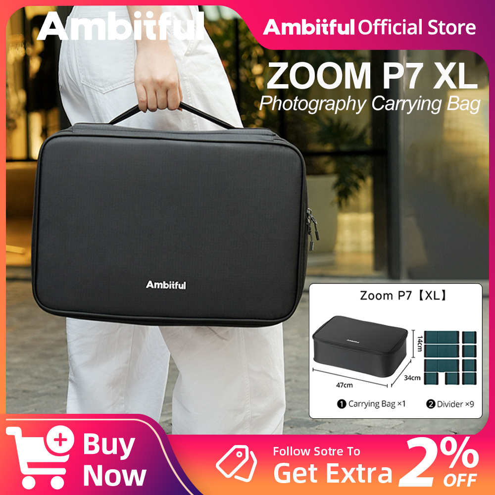 Camera Bag Travel - กระเป๋าเก็บอุปกรณ์ถ่ายภาพ Ambitful ZOOM P7II XL กระเป๋าเดินทางสำหรับกล้อง