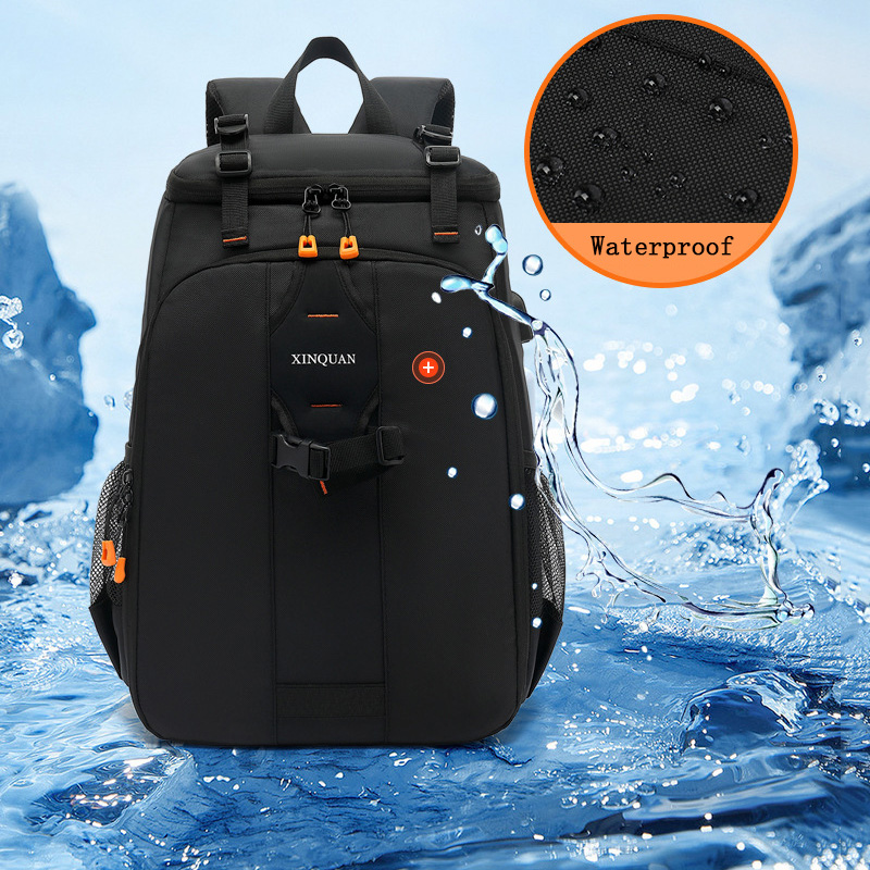 Camera Bag Travel - กระเป๋าเป้กันน้ำสำหรับเดินทาง กระเป๋ากล้อง DSLR พร้อมขาตั้งกล้องวิดีโอ ความจุขนาดใหญ่ กระเป๋าสะพายสำหรับกล้องถ่ายภาพ