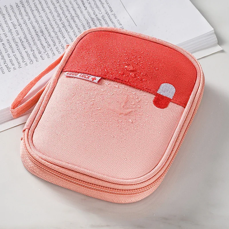 Travel Accessories Packing Cubes - มัลติฟังก์ชั่ยากระเป๋าเดินทางแบบพกพาหนา Family First Aid Kit กล่อง
