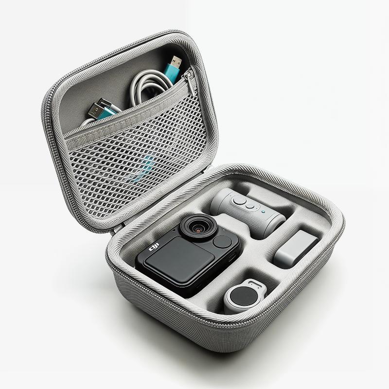 Travel Accessories Pack - กระเป๋าใส่กล้องสำหรับเดินทางสำหรับกล้อง OSMO NANO กระเป๋าเก็บของ PU กระเป๋าถือสำหรับอุปกรณ์เสริมชุดมาตรฐาน