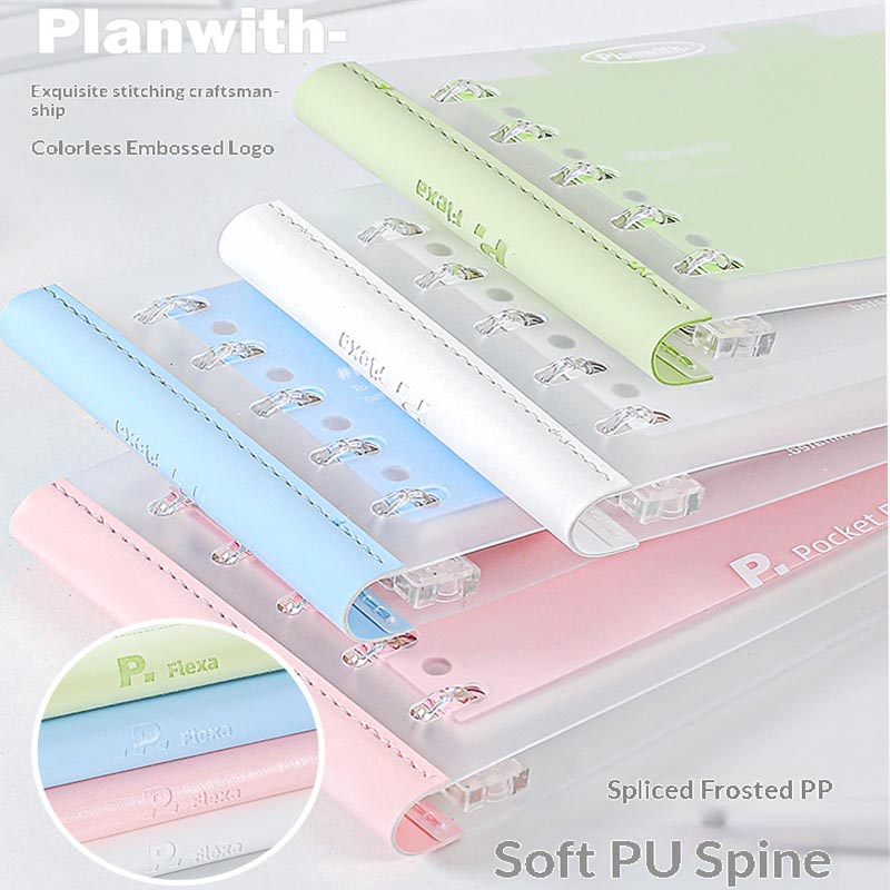 Travel Journal Accessories - สมุดโน้ตแบบถอดได้ Planwith Mini B7 พร้อมแผ่นแบ่งหมวดหมู่แบบยืดหยุ่น รายการสิ่งที่ต้องทำ