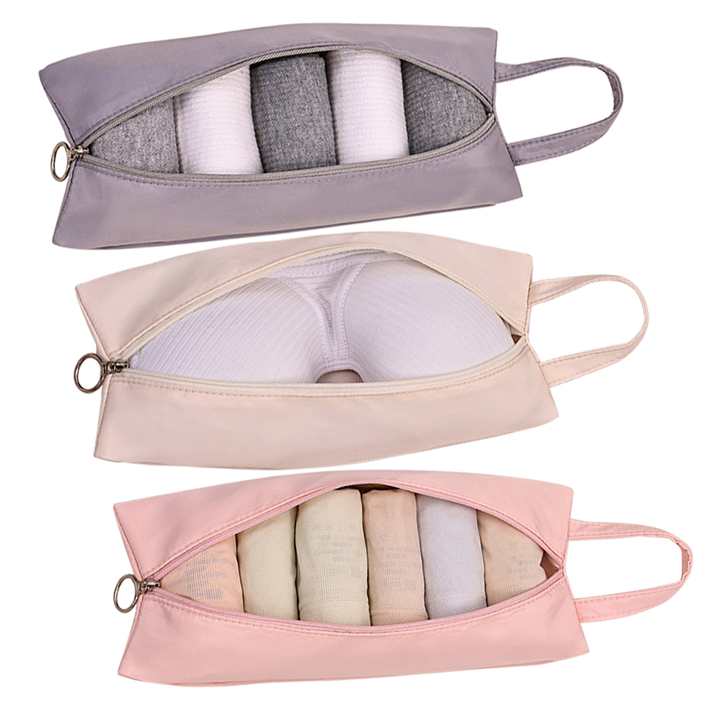 Travel Accessories Packing Cubes - กระเป๋าจัดระเบียบเสื้อผ้าสำหรับเดินทาง 3 ชิ้น สำหรับใส่ชุดชั้นใน บรา ถุงเท้า