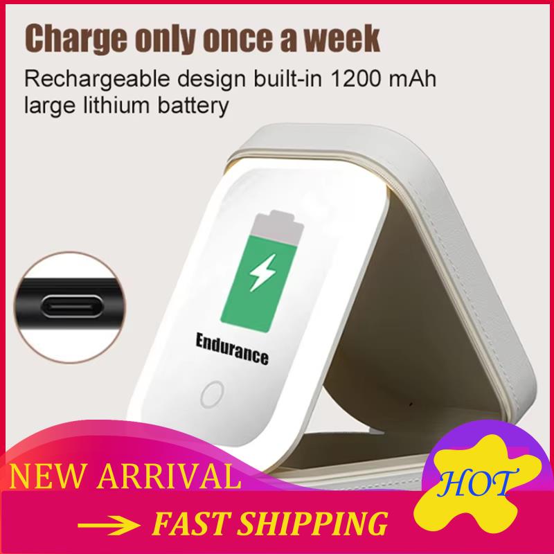 Travel Accessories To Buy - ซื้อเลย กล่องเก็บเครื่องสําอางกระจก LED - กล่องเครื่องสําอางสําหรับเดินทางแบบพกพาที่มีความจุขนาดใหญ่ เหมาะสําหรับอุปกรณ์แต่งหน้า