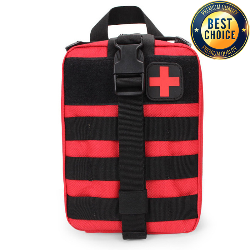First Aid Travel Kit - Molle ยุทธวิธีชุดปฐมพยาบาลถุงแพทย์ฉุกเฉิน SOS การล่าสัตว์กลางแจ้งฉุกเฉิน Camping Hiking