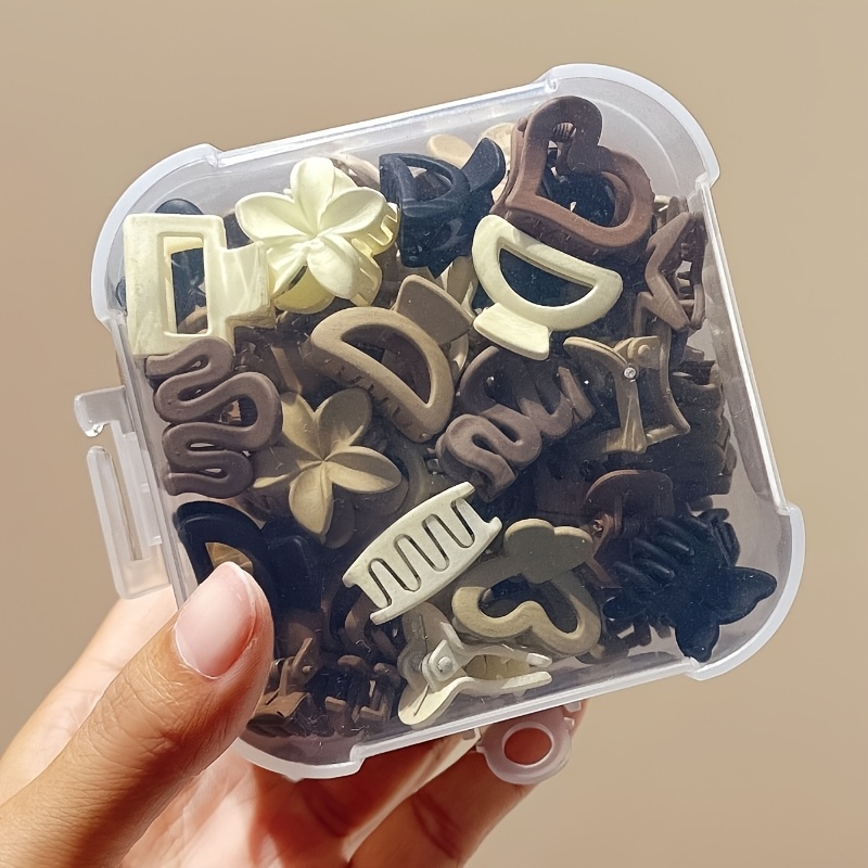 Travel Accessories Pack - คลิปหนีบขนาดเล็กสีเบจแบบคละแบบ 5/10/20/30 ชิ้น เครื่องประดับน่ารักสำหรับสาวๆ - เหมาะสำหรับใช้ในชีวิตประจำวัน