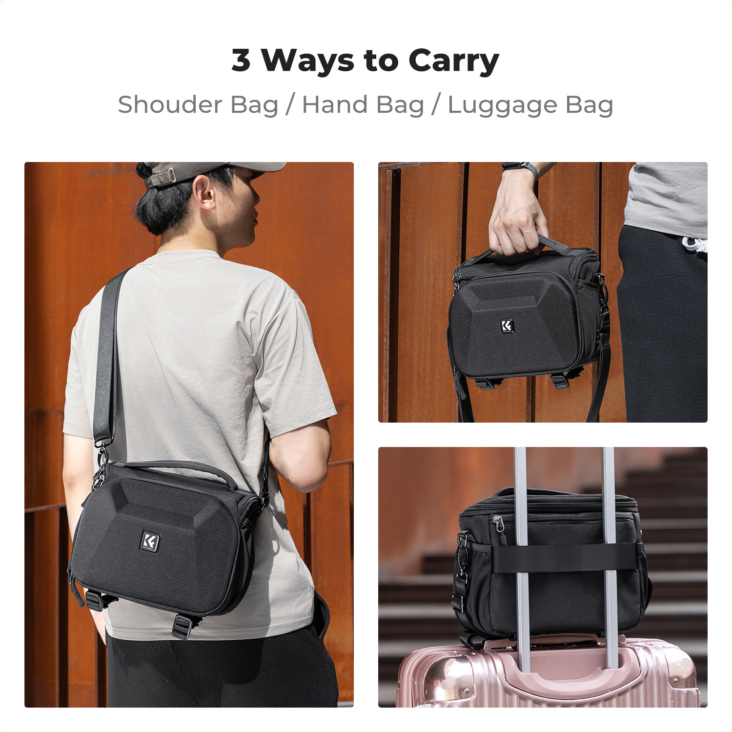 K&F CONCEPT กระเป๋ากล้องแบบสะพ - Camera Bag Travel บทวิจารณ์และราคา