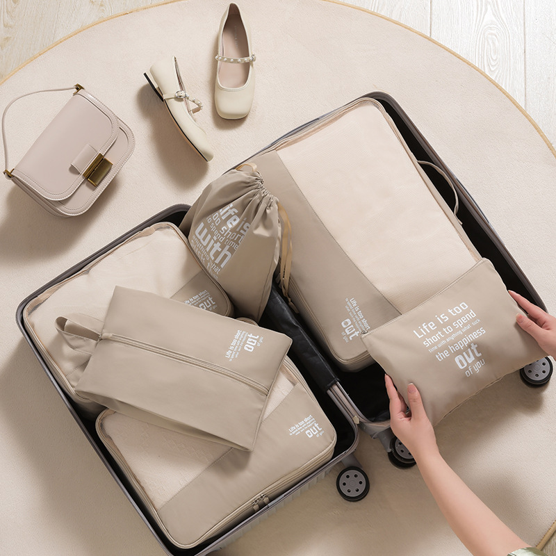 ชุดจัดระเบียบกระเป๋าเดินทาง QX - Travel Accessories Packing Cubes บทวิจารณ์และราคา