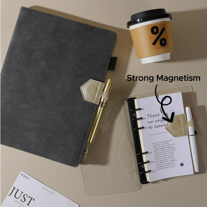 ที่คั่นหนังสือแม่เหล็กหนัง PU  - Travel Journal Accessories บทวิจารณ์และราคา