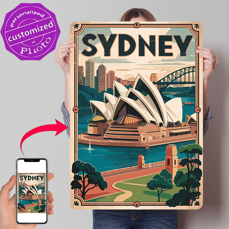 โปสเตอร์พิมพ์ลาย 3 มิติ ลายซิด - Travel Accessories Sydney บทวิจารณ์และราคา