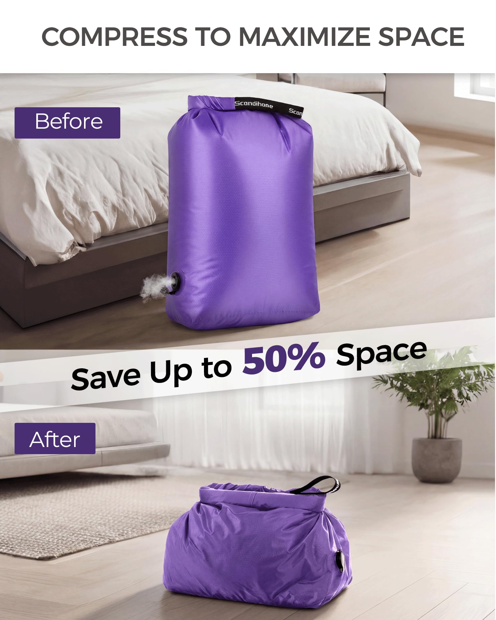 ถุงบีบอัดกันกระแทกสำหรับเดินทา - Travel Accessories Packing Cubes บทวิจารณ์และราคา