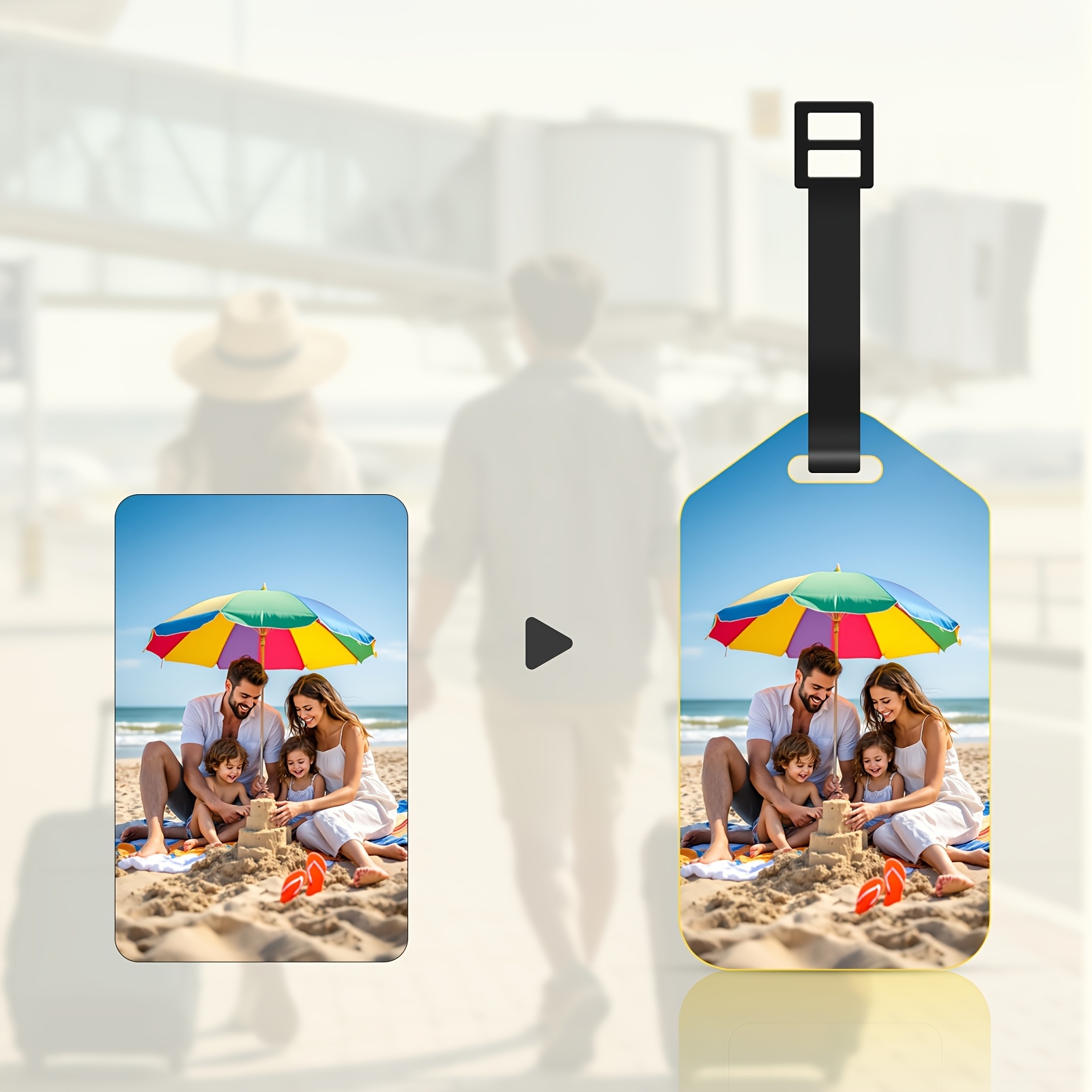 ป้ายติดกระเป๋าหนังลายภาพถ่ายแบ - Travel Accessories Meaning บทวิจารณ์และราคา