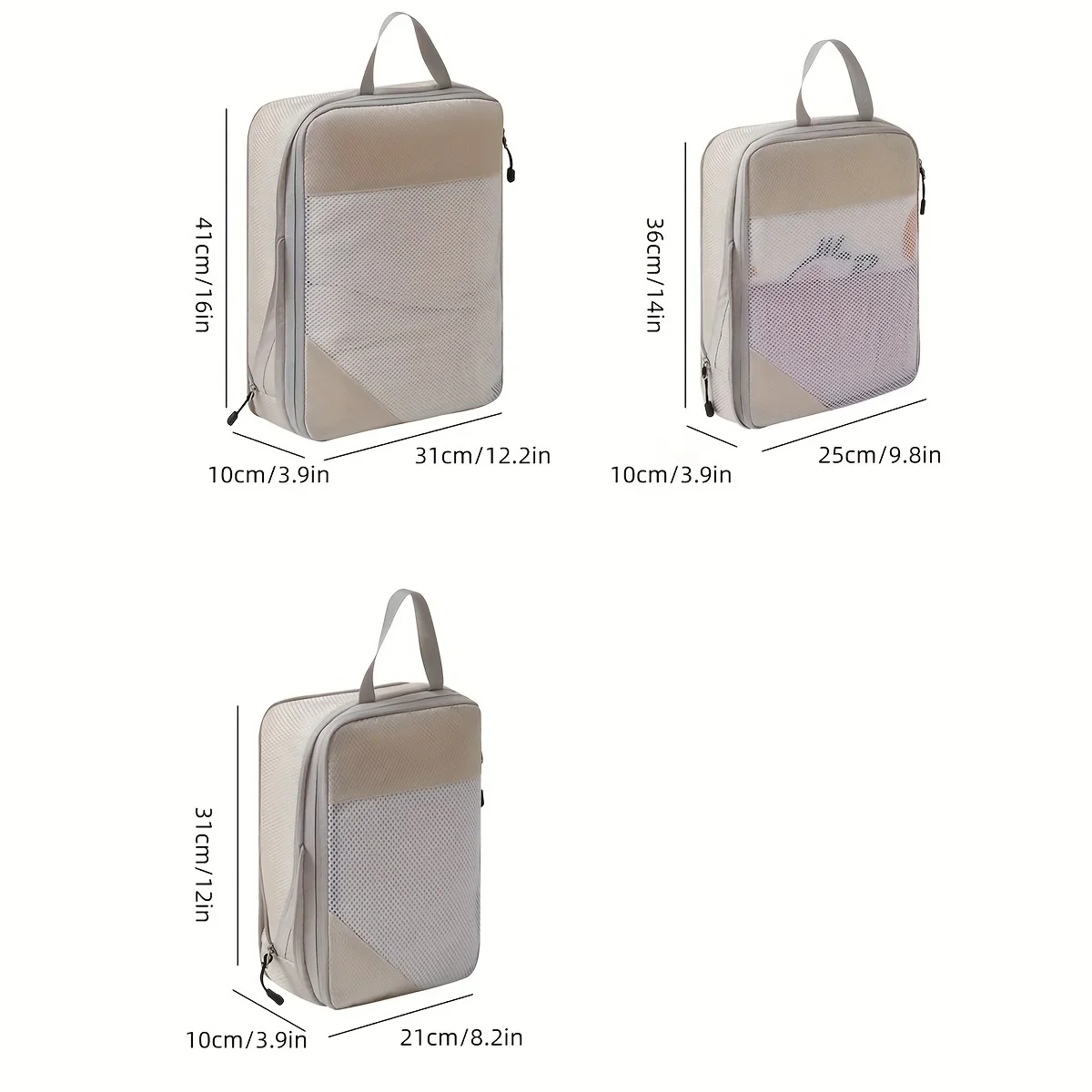 ลูกบาศก์บรรจุการบีบอัดการเดินท - Travel Accessories Packing Cubes บทวิจารณ์และราคา
