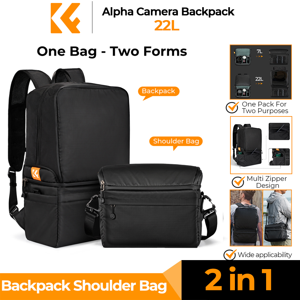 K&F CONCEPT 22L กระเป๋ากล้อง 2 - Camera Bag Travel บทวิจารณ์และราคา