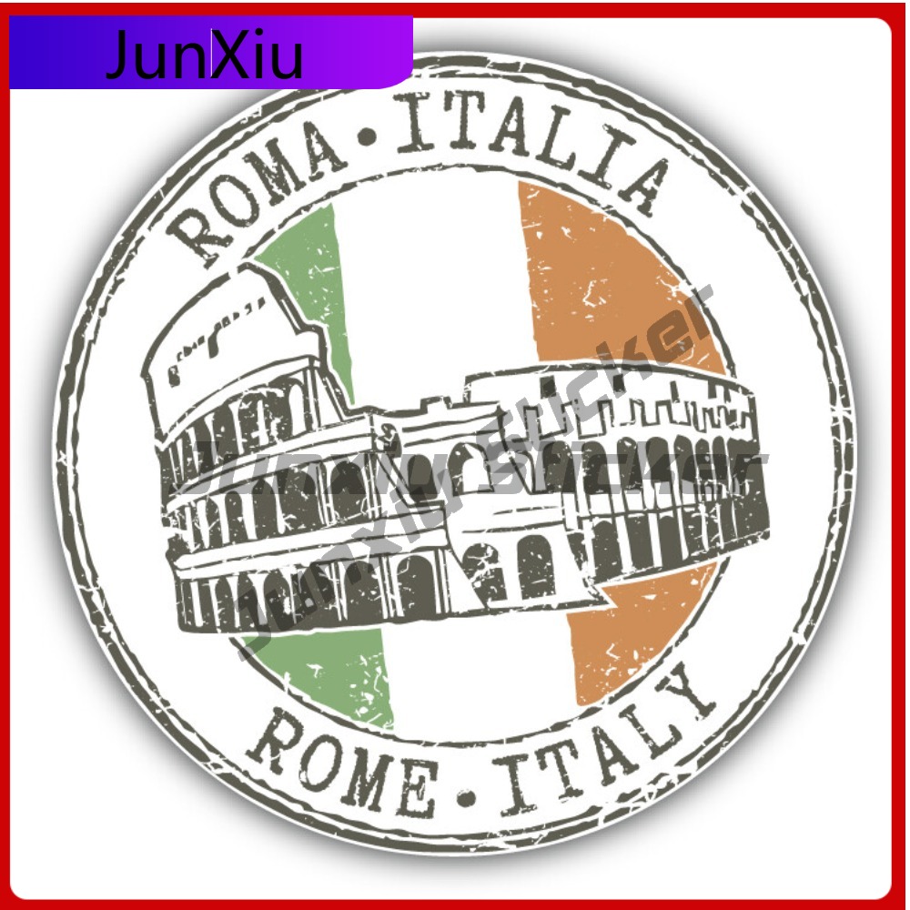 สติกเกอร์ติดรถยนต์ลายธงชาติโรม - Travel Accessories Rome บทวิจารณ์และราคา