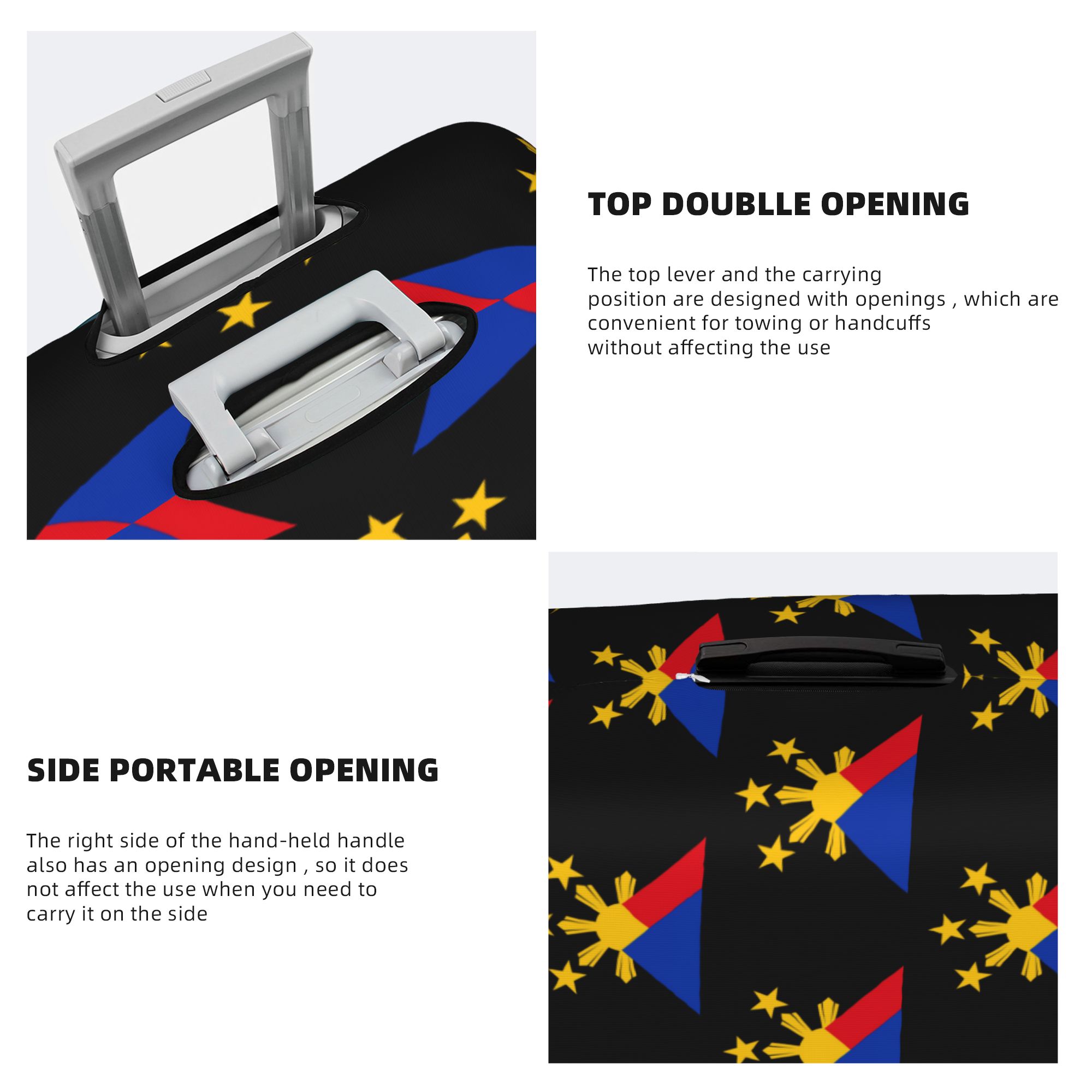 ฝาครอบกระเป๋าเดินทางลายธงชาติฟ - Travel Accessories Philippines บทวิจารณ์และราคา