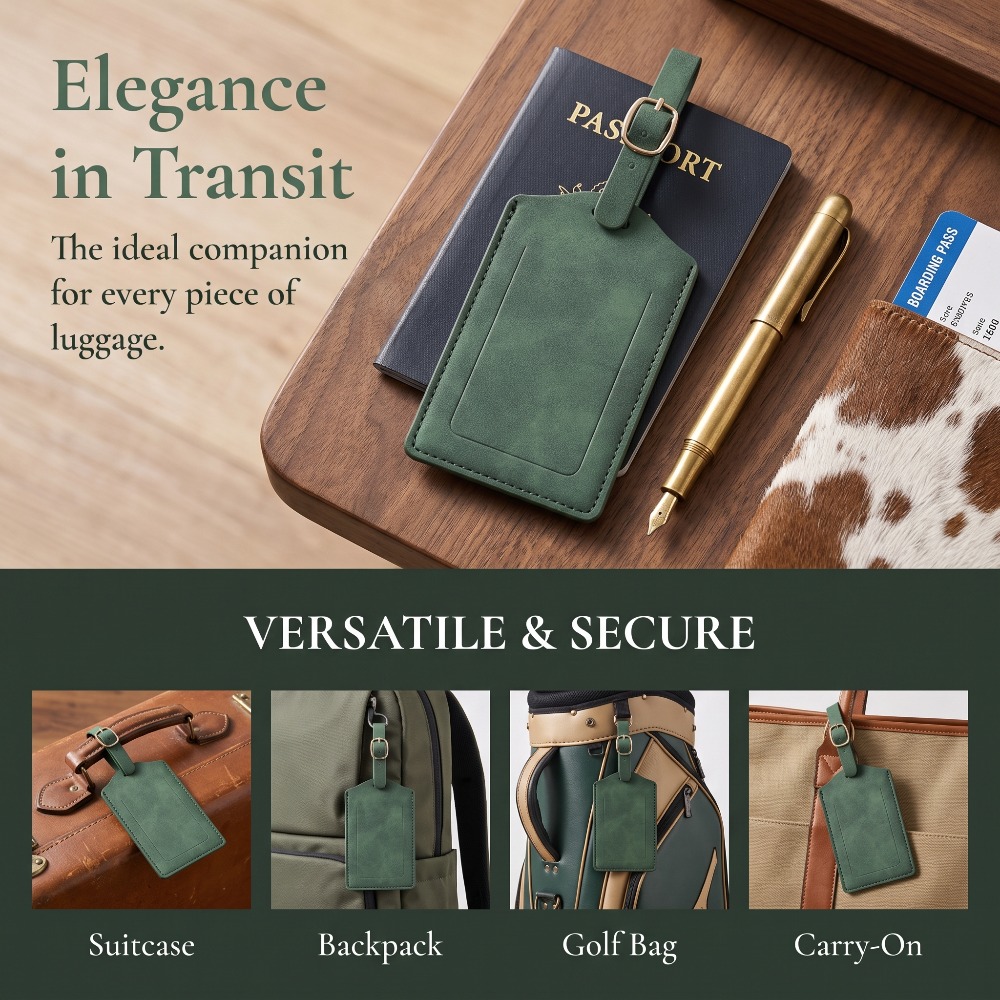 ป้ายติดกระเป๋าเดินทางหนัง PU ป - Travel Accessories Pack บทวิจารณ์และราคา