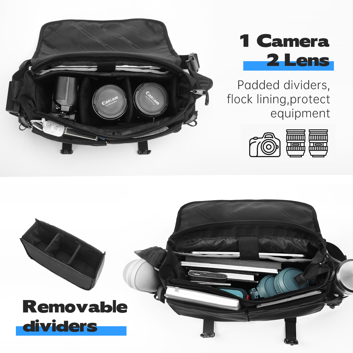 ไทเกอร์นูกระเป๋าสะพายไหล่ผู้ชา - Camera Bag Travel บทวิจารณ์และราคา
