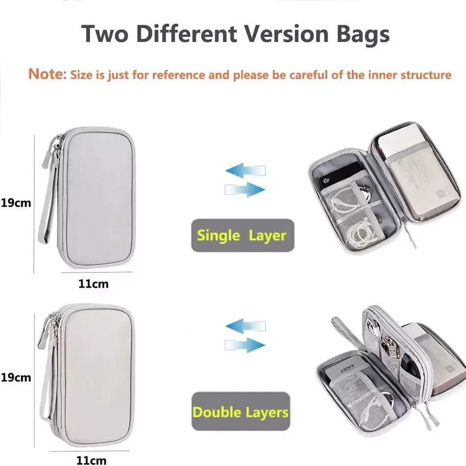 กระเป๋าเก็บสายชาร์จแบบพกพา กระ - Travel Z บทวิจารณ์และราคา