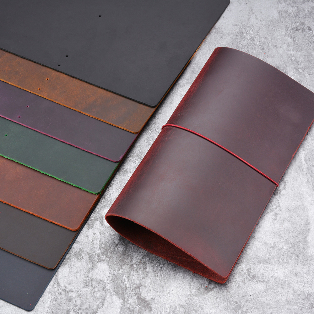 DIY โน้ตบุ๊ค Crazy Horse หนัง  - Travel Journal Accessories บทวิจารณ์และราคา