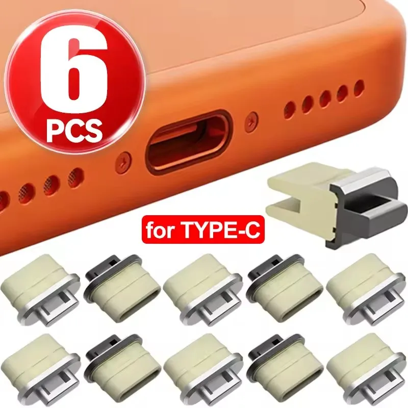 6-1 ชิ้น ปลั๊กกันฝุ่นแบบใสสำหร - Travel Plug Type C บทวิจารณ์และราคา