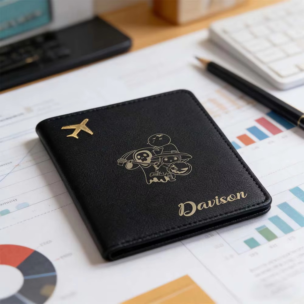 ปกหนังสือเดินทางหนังแท้สลักชื่ - Travel Accessories Meaning บทวิจารณ์และราคา