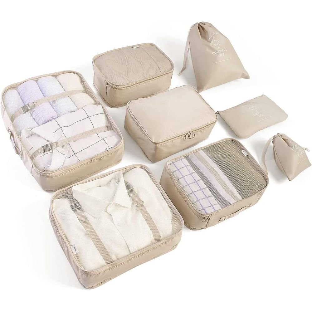 ชุดกระเป๋าจัดระเบียบสำหรับเดิน - Travel Accessories Packing Cubes บทวิจารณ์และราคา