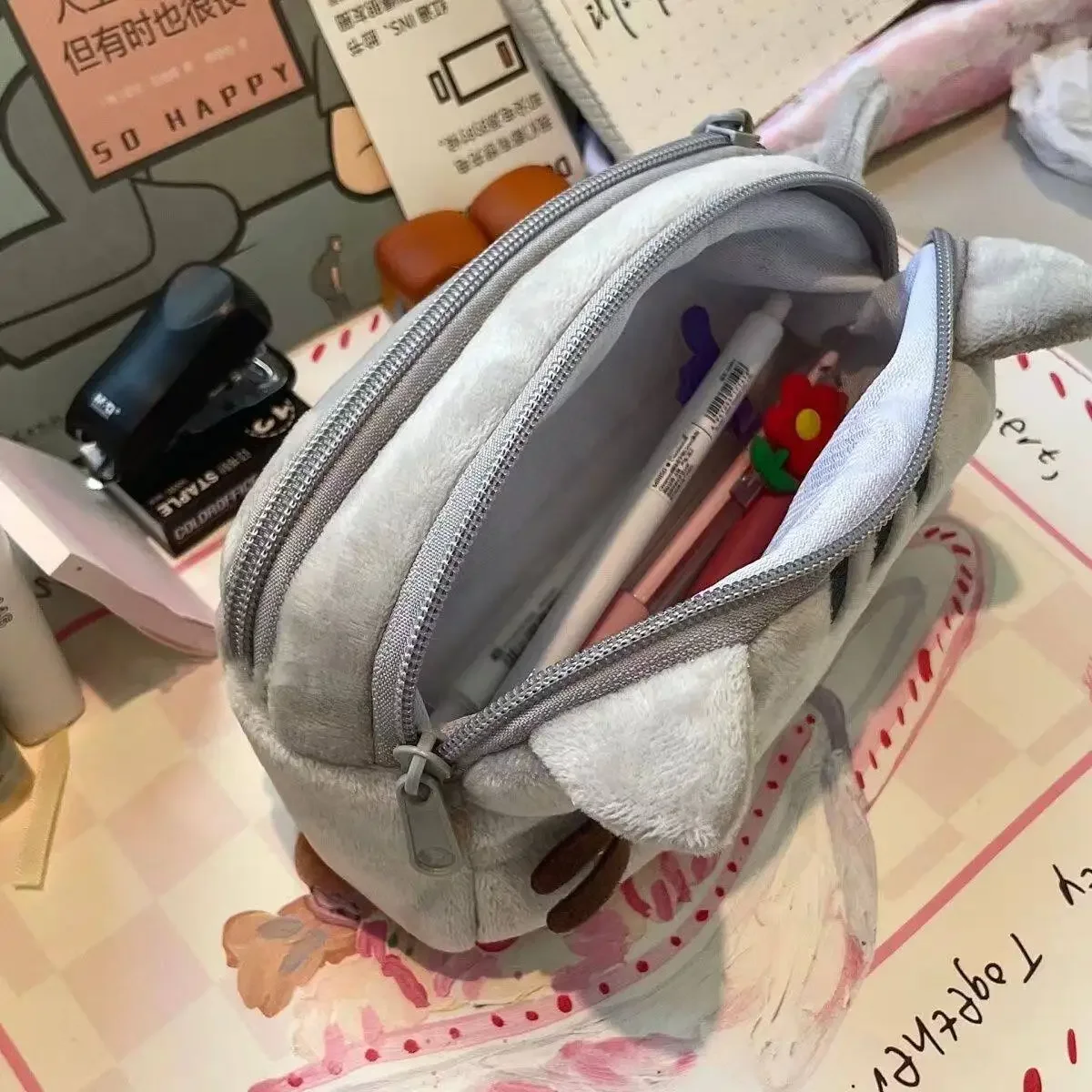 กระเป๋าดินสอพุชชีนน่ารัก ลายกา - Travel Accessories New บทวิจารณ์และราคา