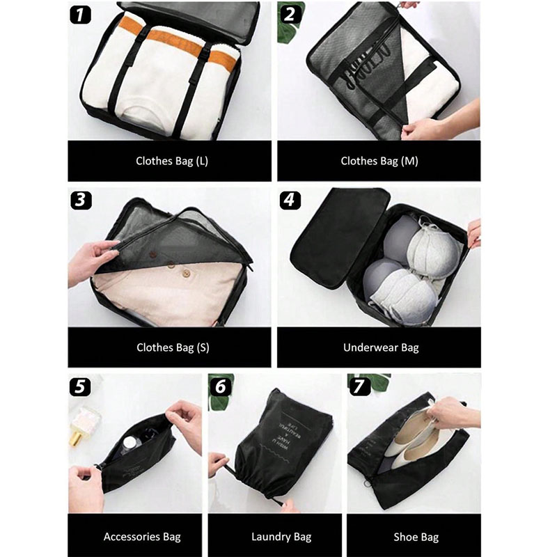 9 ชิ้น Travel Organizer กระเป๋ - Travel Accessories Packing Cubes บทวิจารณ์และราคา