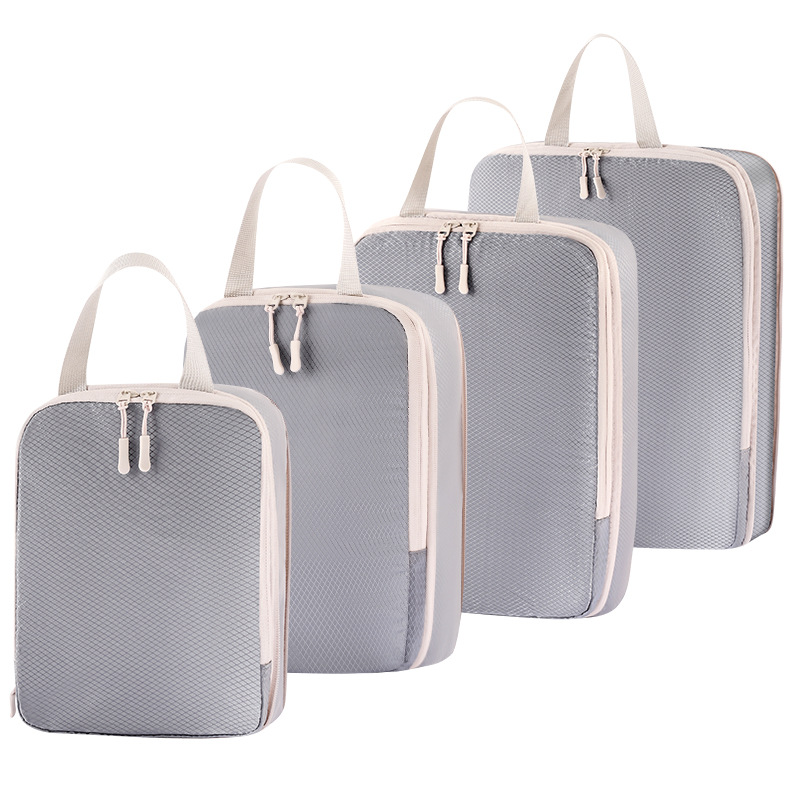 4 ชิ้น/เซ็ตการบีบอัดก้อนบรรจุช - Travel Accessories Packing Cubes บทวิจารณ์และราคา