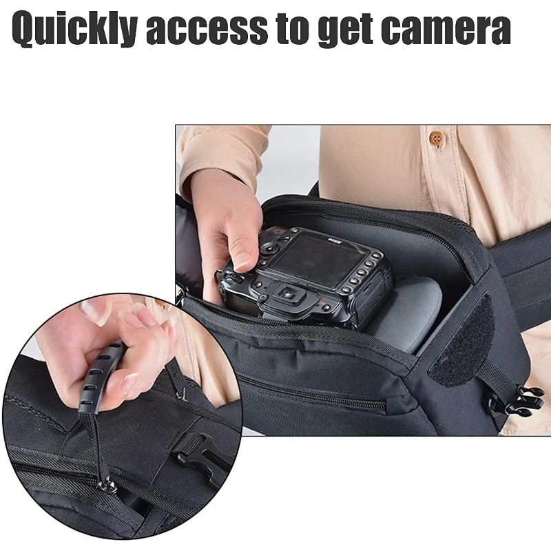กระเป๋าสะพายไหล่เดียวกันน้ำสำห - Camera Bag Travel บทวิจารณ์และราคา
